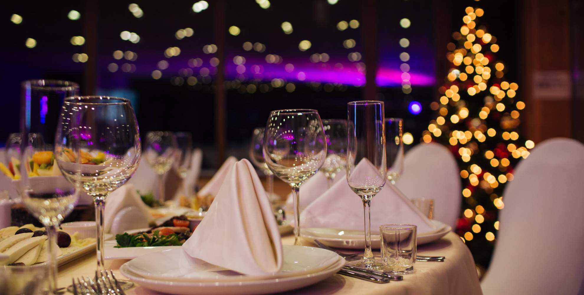 An image of a table spread at Overstone Park Resort